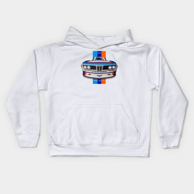 Bavarian Motors Bat Car Super Racer Kids Hoodie by MotorManiac